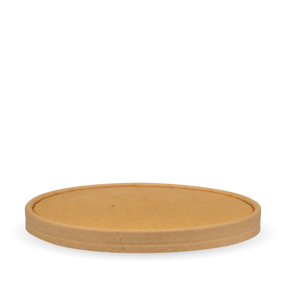 44oz/1300mL Kraft Paper BioBowl Lid - 200pcs/Ctn - TEM IMPORTS™