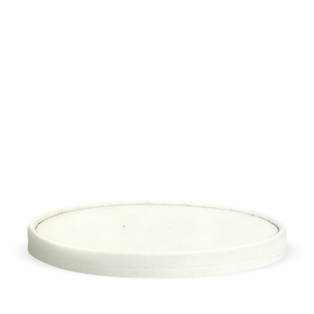 44oz/1300mL White Paper BioBowl Lid - 200pcs/Ctn - TEM IMPORTS™