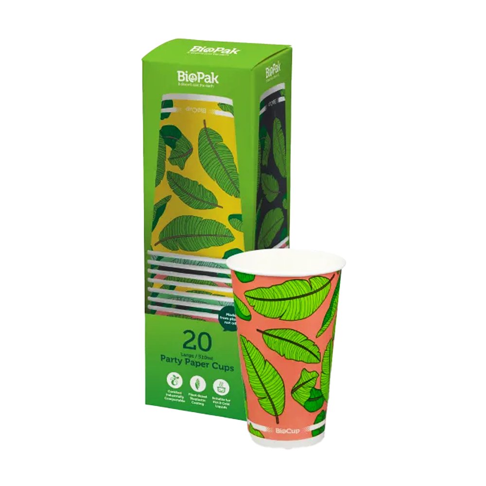 480mL / 16oz Cold Paper BioCup - 20 Pack - TEM IMPORTS™