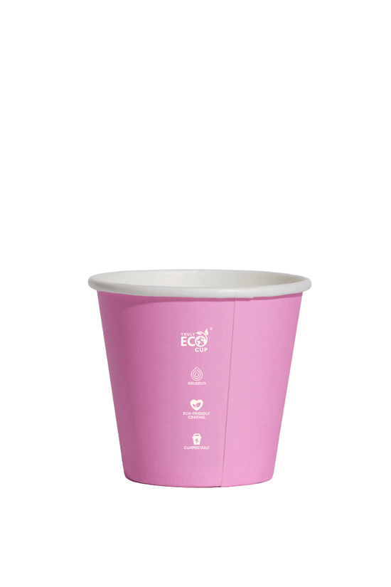 4oz (D/62mm) Truly Eco Pastel Single Wall Coffee Cup - TEM IMPORTS™