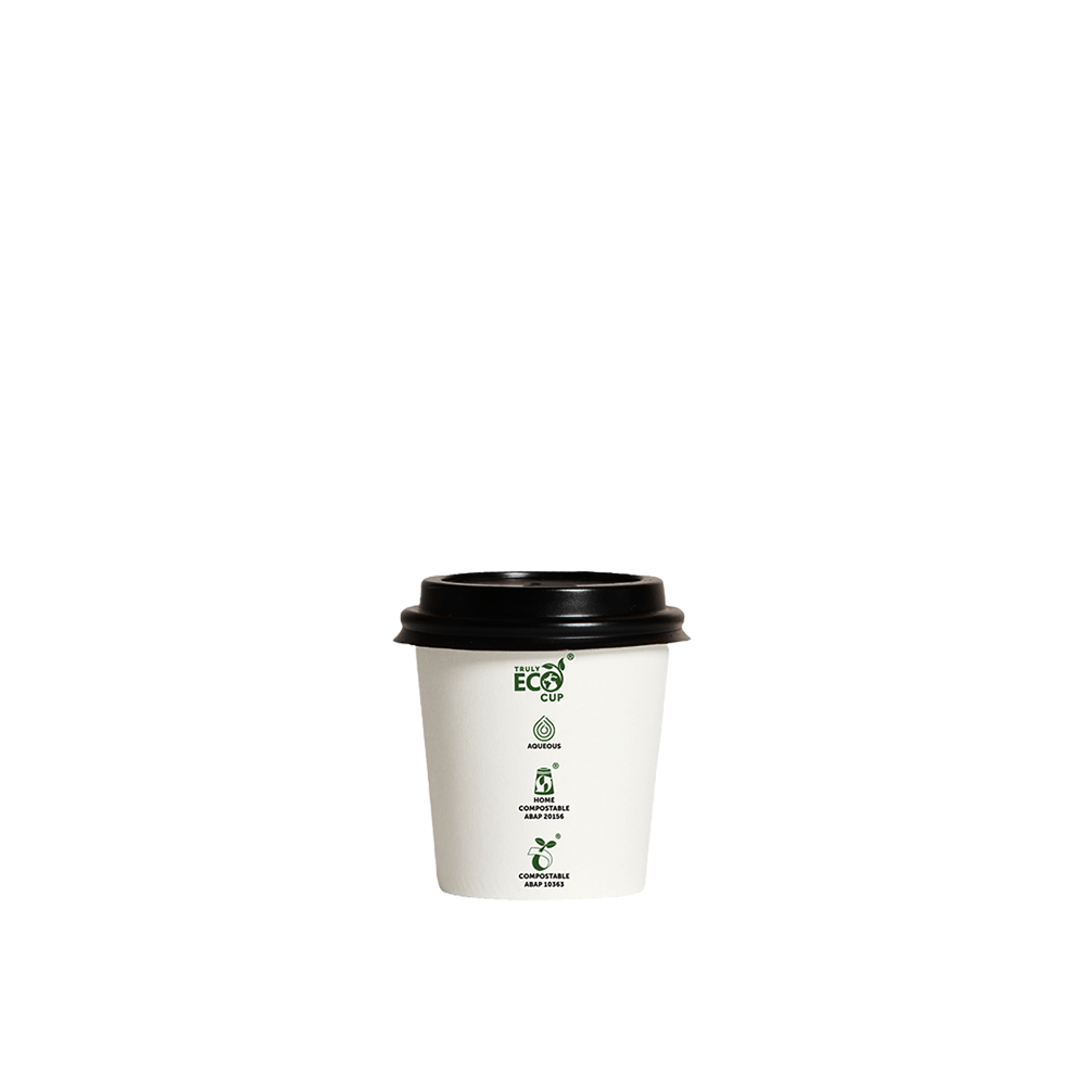 4oz Truly Eco® Aqueous Single Wall Paper Cup White - 1000/CTN - TEM IMPORTS™
