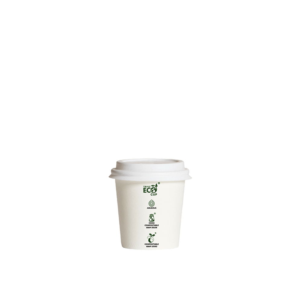 4oz Truly Eco® Aqueous Single Wall Paper Cup White - 1000/CTN - TEM IMPORTS™