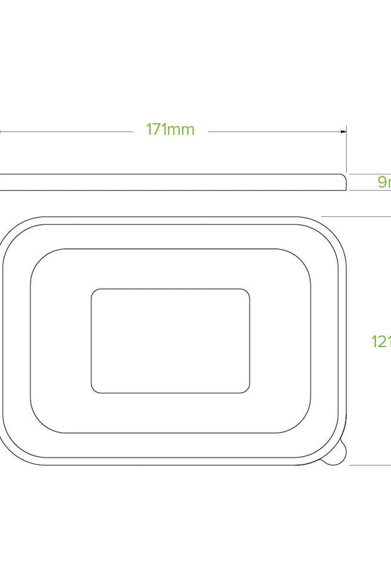 500-1,000mL PP BioBoard Takeaway Lid - 300pcs/Ctn - TEM IMPORTS™