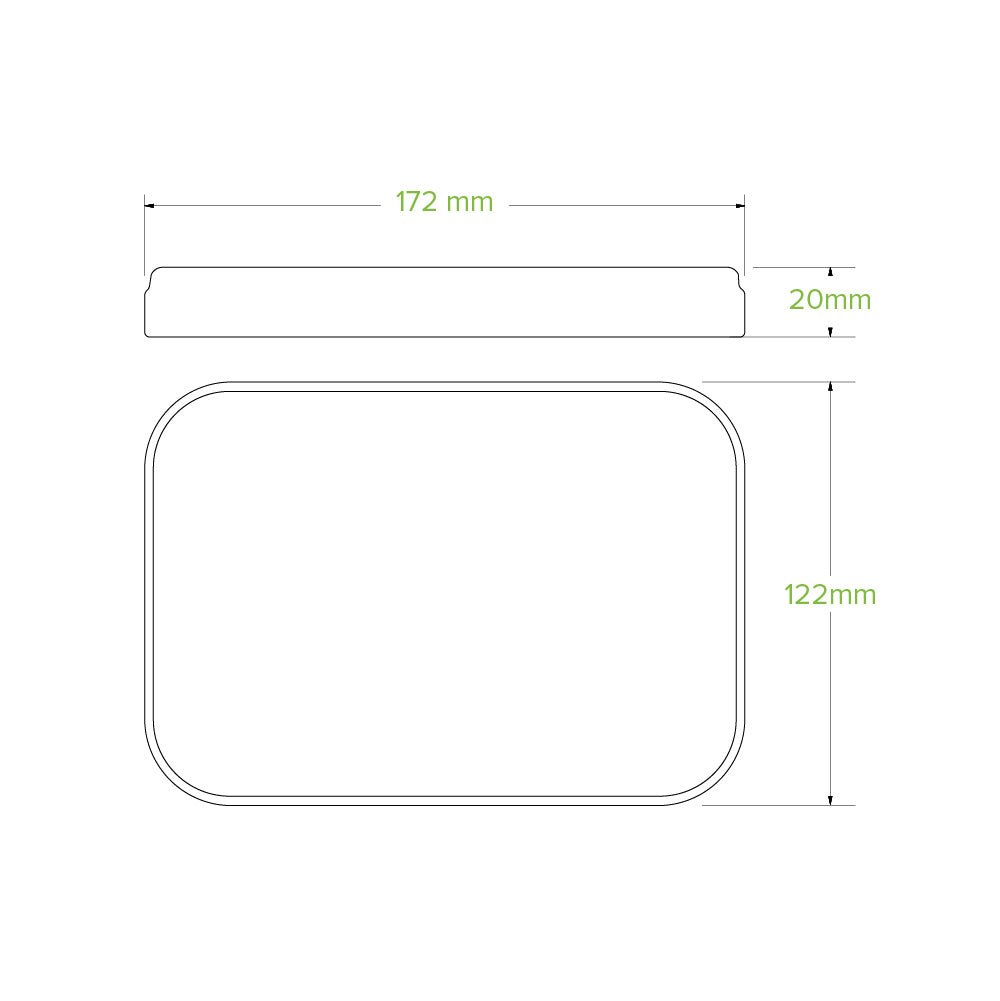 500-1,000mL White Paper BioBoard Takeaway Lid - 300pcs/Ctn - TEM IMPORTS™