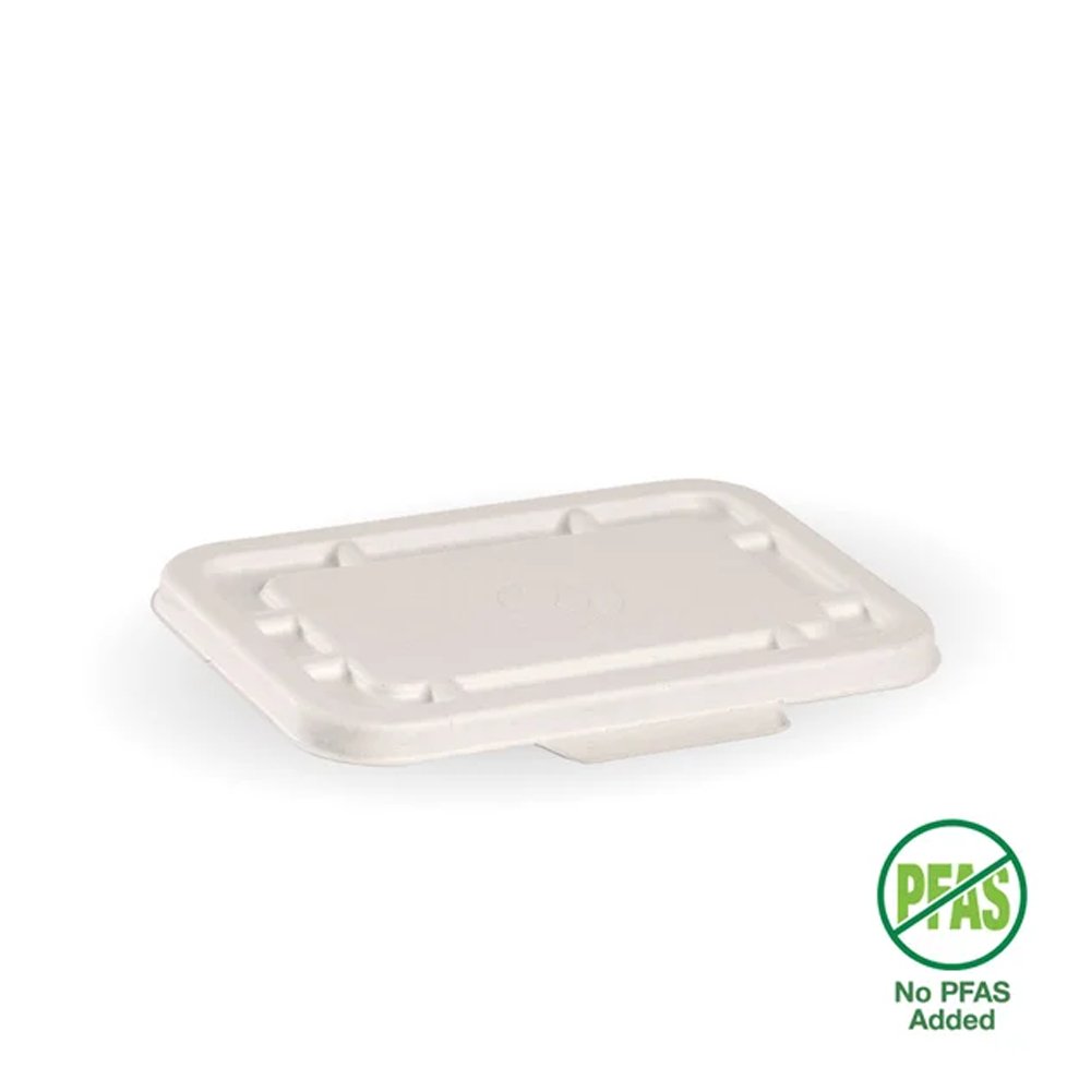 500 & 600mL White Plant Fibre Takeaway Lid - 500pcs/Ctn - TEM IMPORTS™