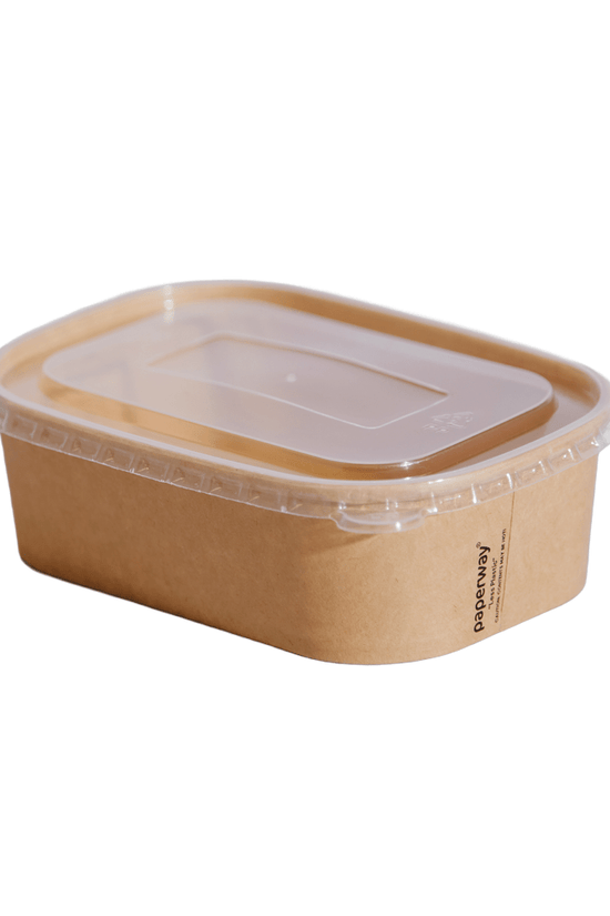 500mL - 1000mL PP Lid Suit Paperway® Rectangular - 300/CTN - TEM IMPORTS™