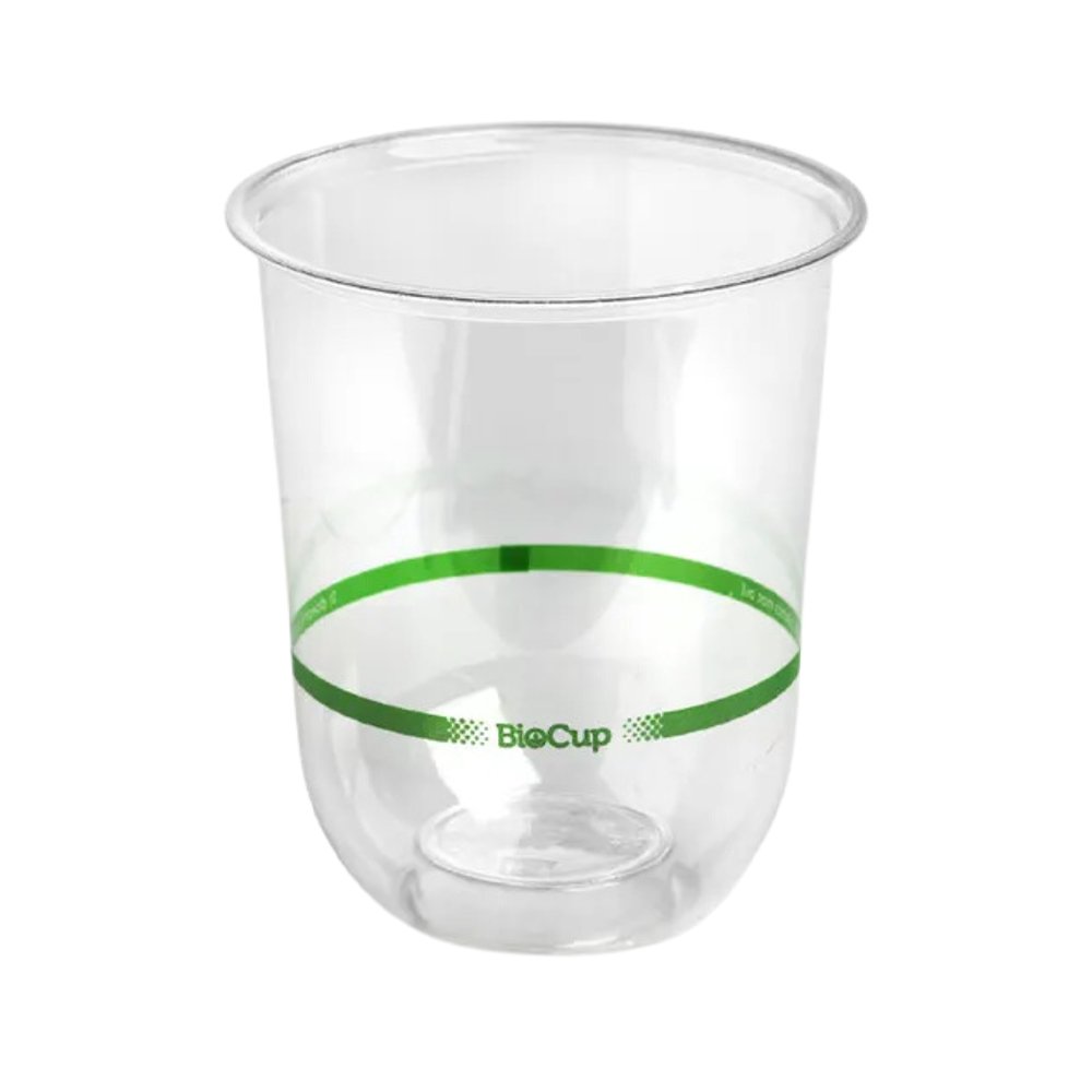 500mL / 16oz Clear Plastic Tumbler BioCups - 20 Pack - TEM IMPORTS™