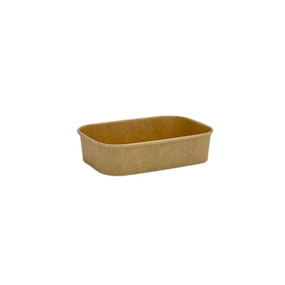 500mL PP Coated Kraft Rectangular Container - TEM IMPORTS™