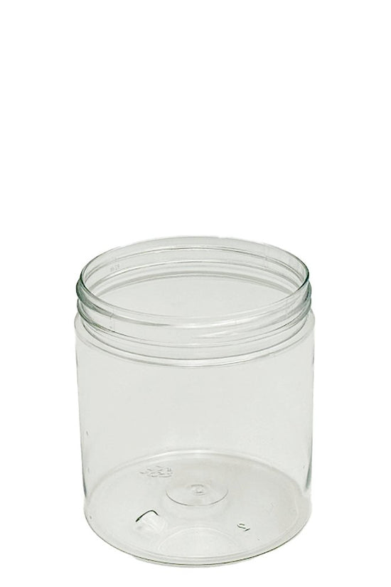 500mL/89mm Neck Straight Sided Plastic Jar With Metal Lid - TEM IMPORTS™