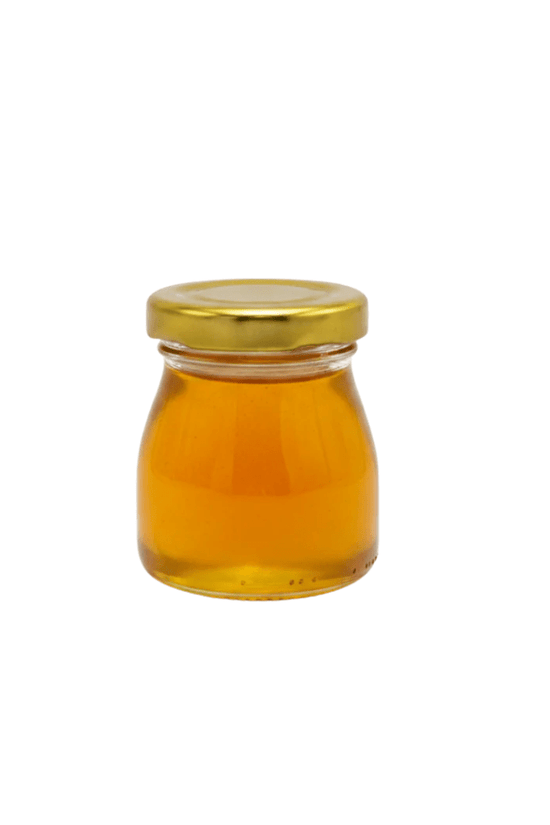 50mL Glass Food Jar with Gold Metal Twist Lid - TEM IMPORTS™