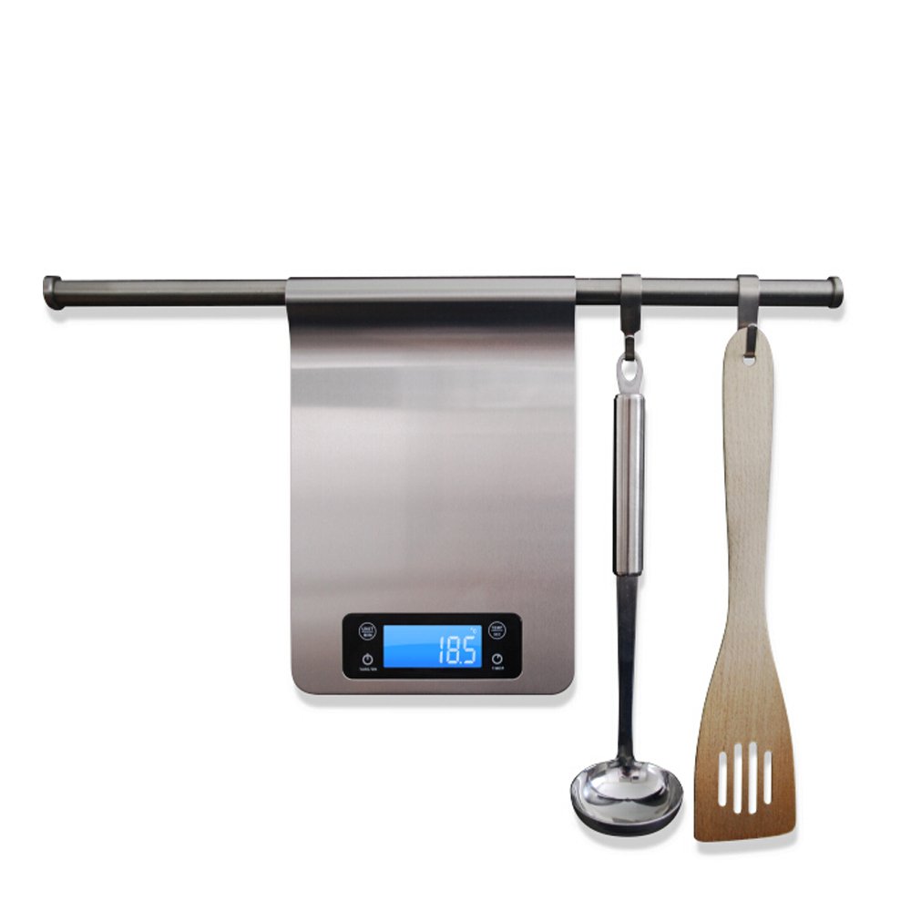 5Kg Stainless Steel Electronic Kitchen Scale Hangable - TEM IMPORTS™