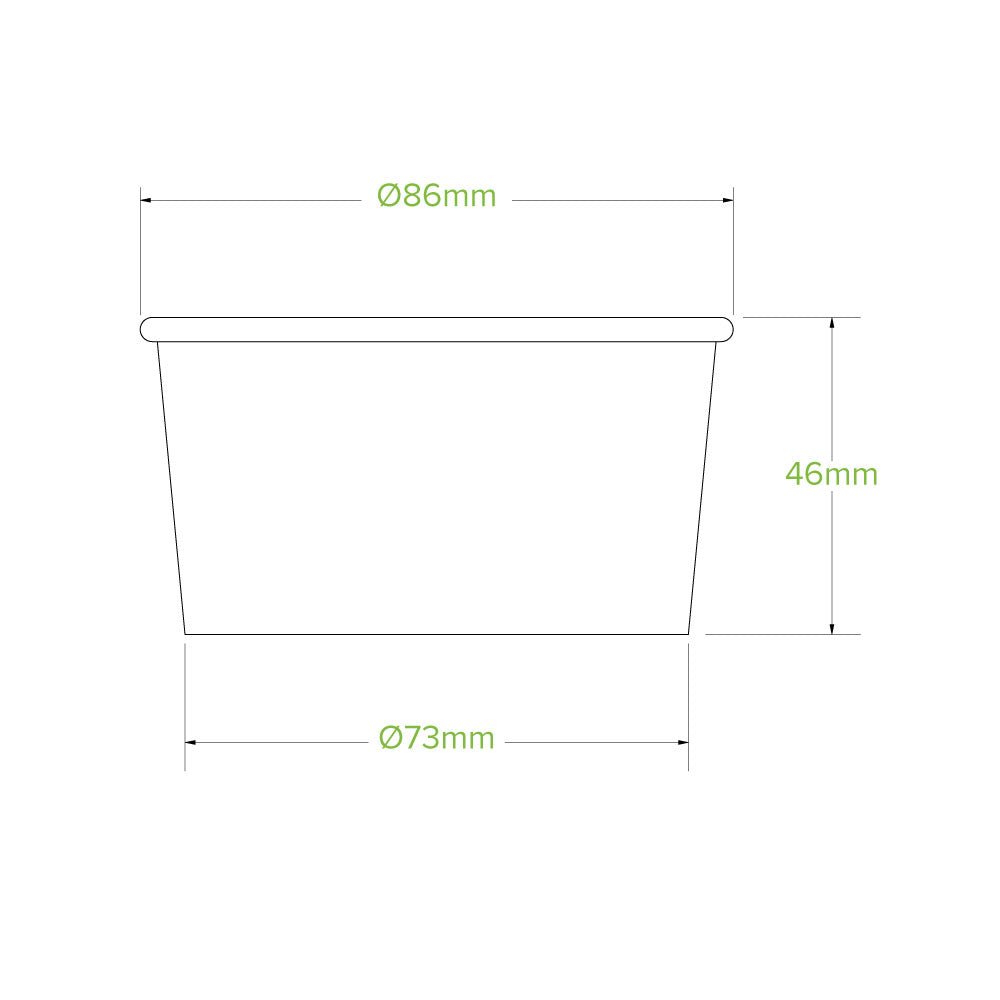 5oz/150mL Ice Cream BioCup - 1000pcs/Ctn - TEM IMPORTS™