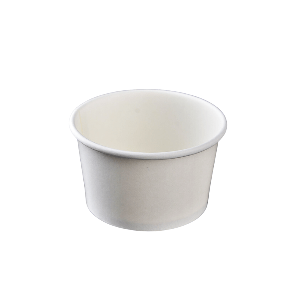 5oz/150mL PE Coated Ice Cream White Paper Cup - TEM IMPORTS™