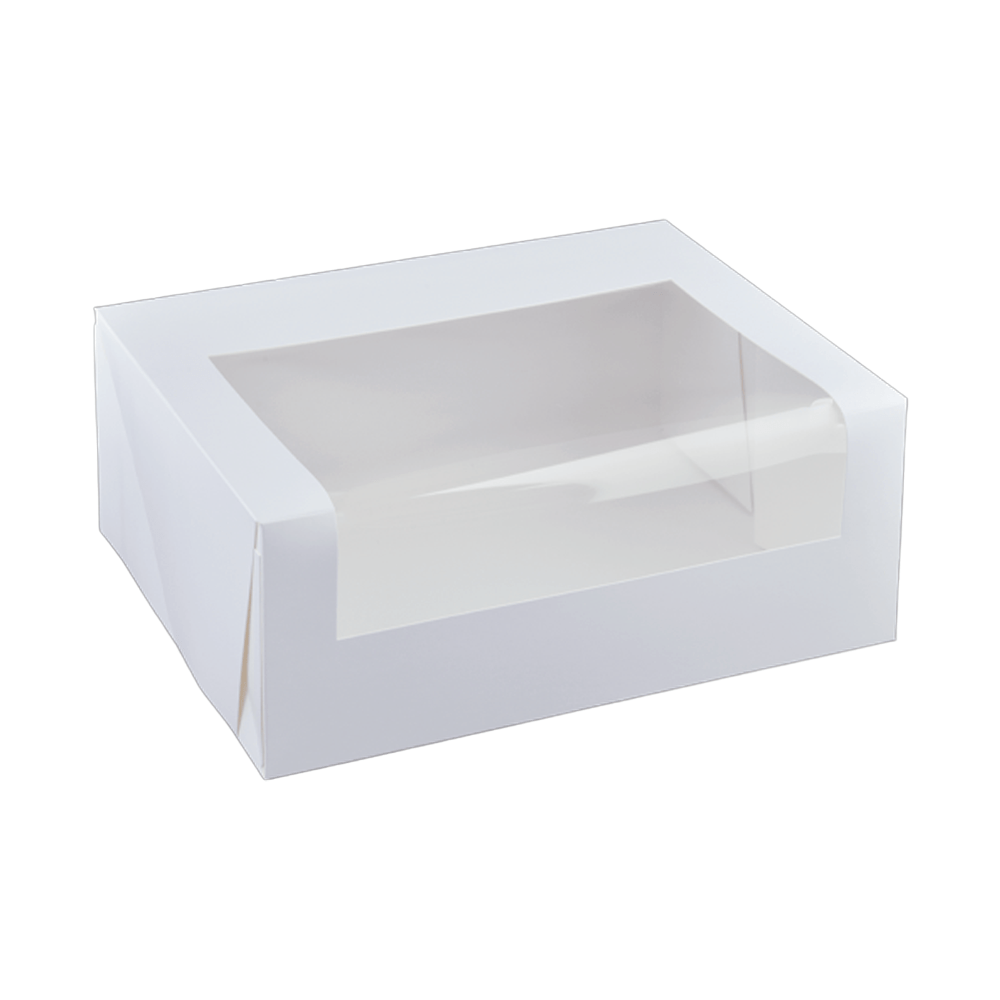 6 Cupcake White Window Box - 100/CTN - TEM IMPORTS™