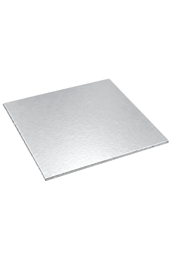 6 Inch Square Silver Foil Cake Board – Standard Cake Board - TEM IMPORTS™