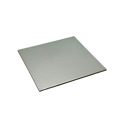 6 Inch Square STD Foil Cake Board - Silver - TEM IMPORTS™