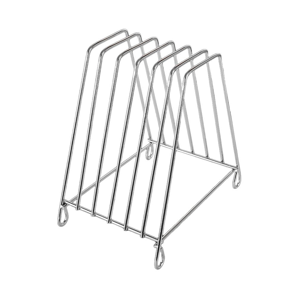 6 Slots PE Cutting Board Rack Chrome Plated - TEM IMPORTS™