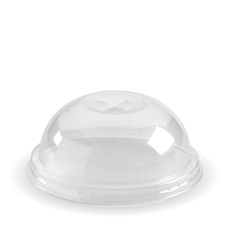 60-280mL (76mm) Dome X-Slot Hole Clear BioCup Lid - 1000pcs/ctn - TEM IMPORTS™