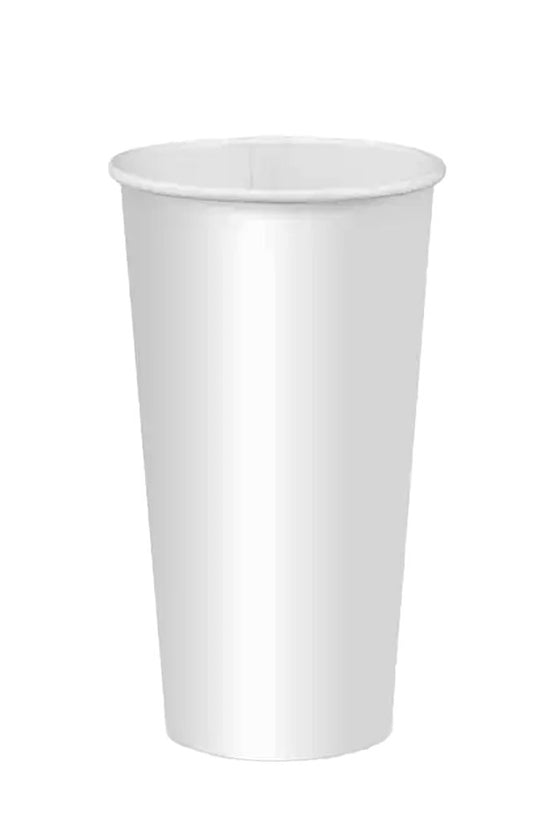600mL/20oz (90mm) White Cold Paper BioCup - 1000/CTN - TEM IMPORTS™