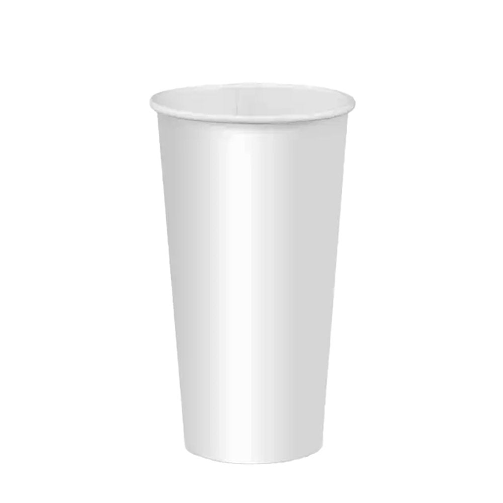 600mL/20oz (90mm) White Cold Paper BioCup - 1000/CTN - TEM IMPORTS™