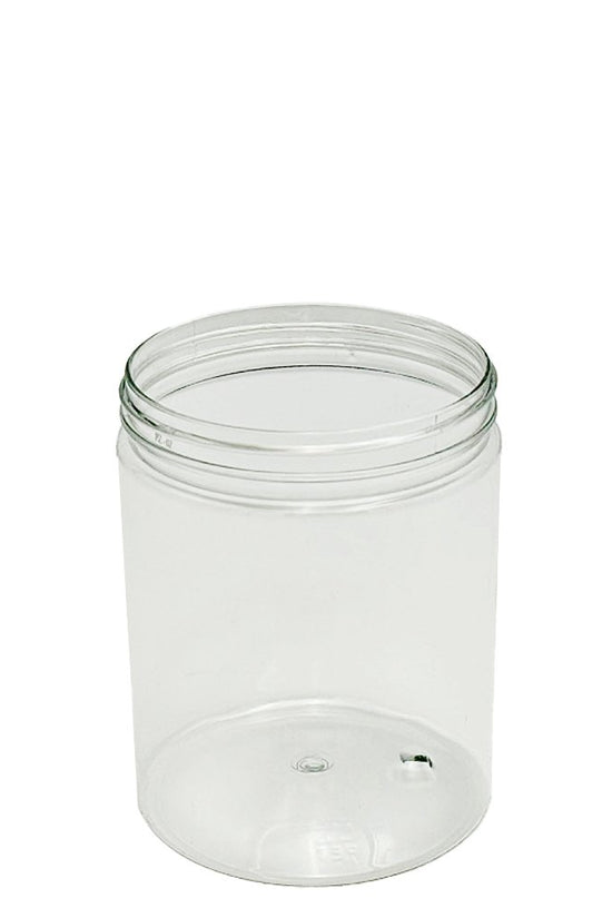 600mL/89mm Neck Straight Sided Plastic Jar With Lid - TEM IMPORTS™