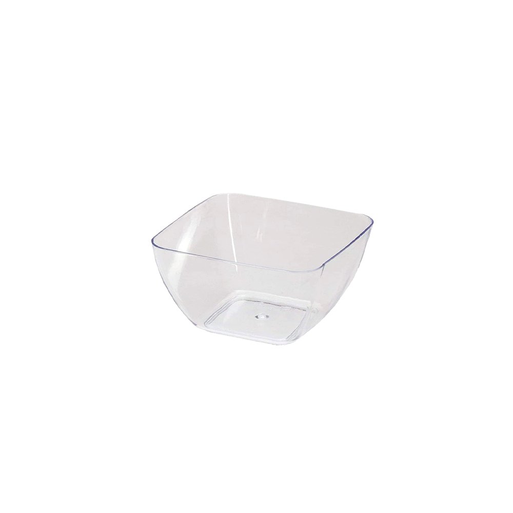 60mL Clear Mini Square Bowl Shape - TEM IMPORTS™