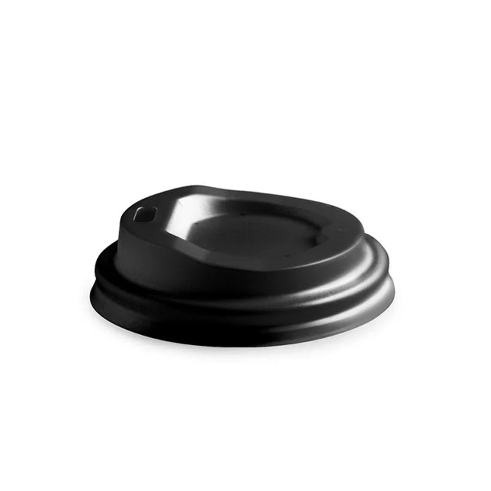 62mm / 4oz Black PLA BioCup Lid - 1000pcs/Ctn - TEM IMPORTS™