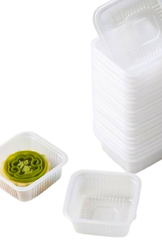 Food-Grade Plastic Mooncake Trays Matt Clear - 65x65