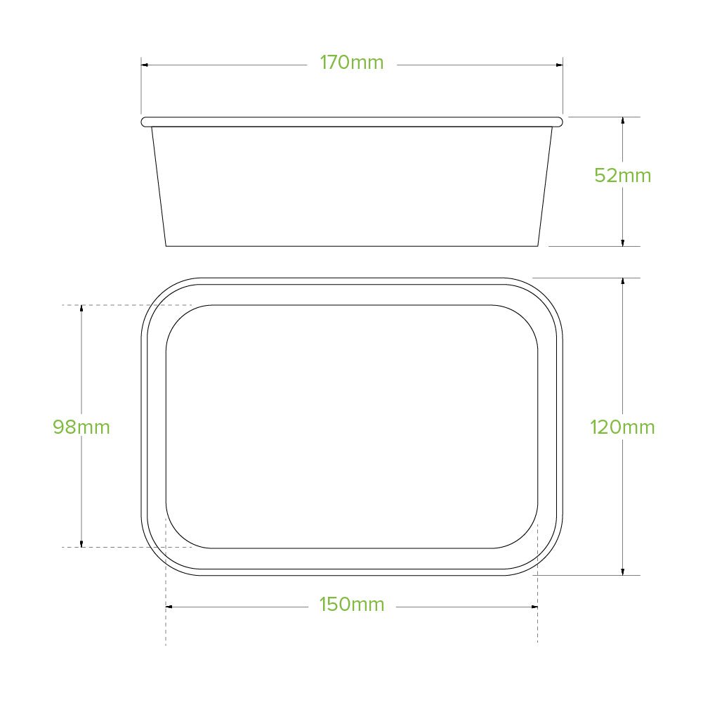 650mL Kraft BioBoard Takeaway Base - 300pcs/Ctn - TEM IMPORTS™