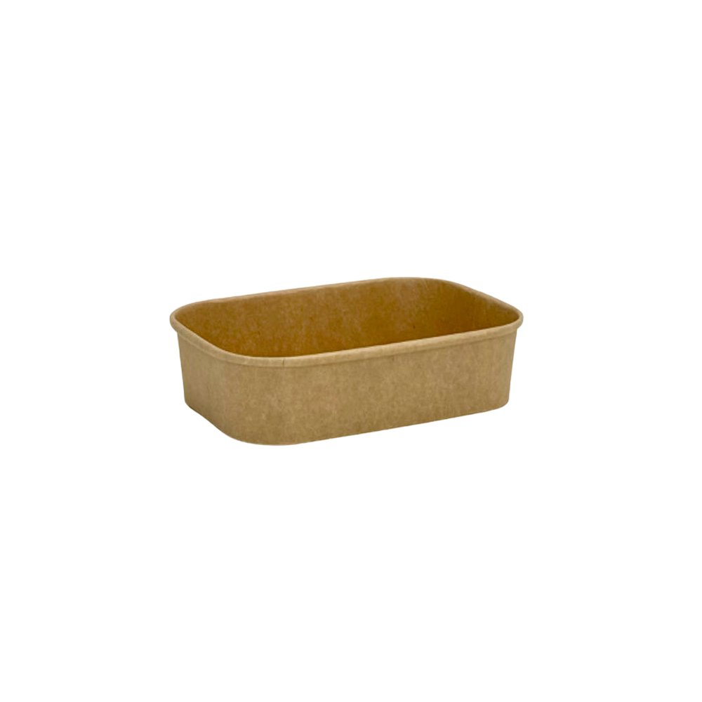 650mL PP Coated Kraft Rectangular Container - TEM IMPORTS™