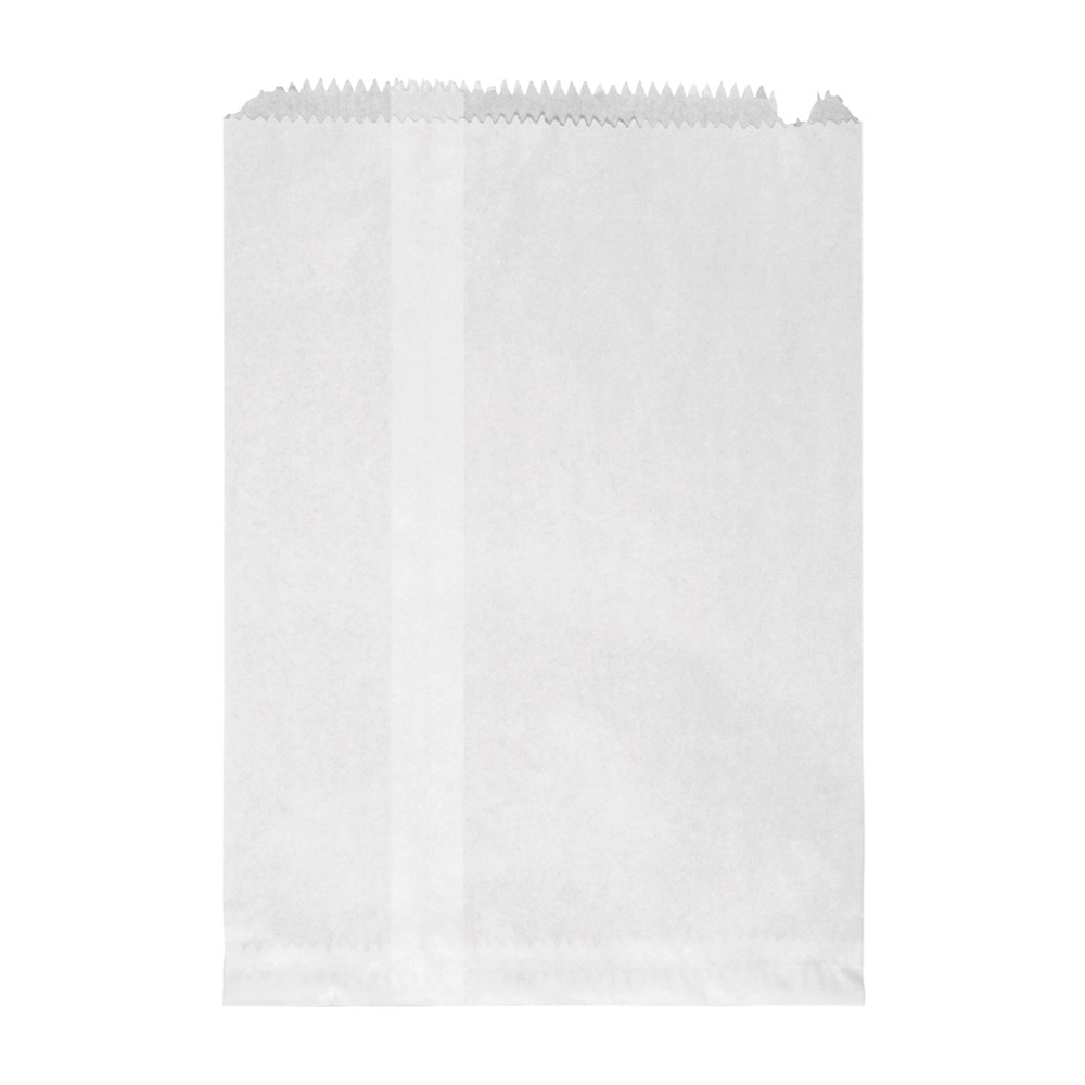 Flat Paper Bag White Size 6F - 500/PK