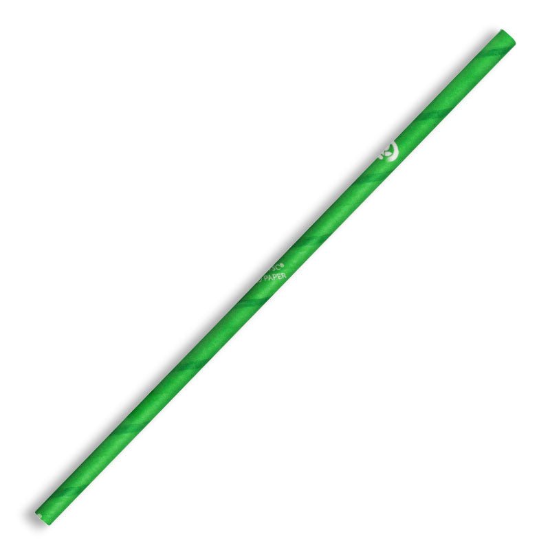 6mm Regular Green BioStraw - 2500pcs/Ctn - TEM IMPORTS™