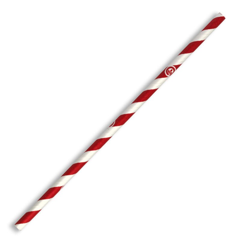 6mm Regular Red Stripe BioStraw - 2500pcs/Ctn - TEM IMPORTS™