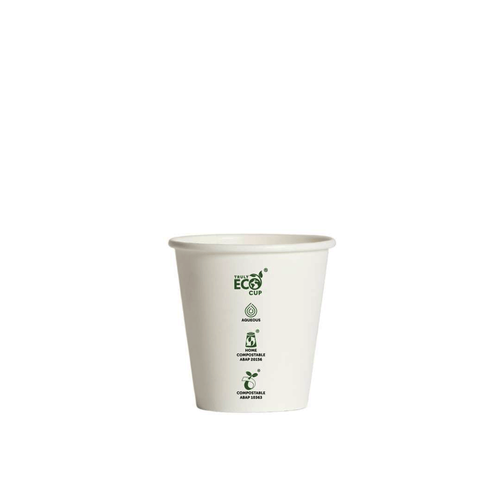 6oz Truly Eco® Aqueous Single Wall Paper Cup White - 1000/CTN - TEM IMPORTS™