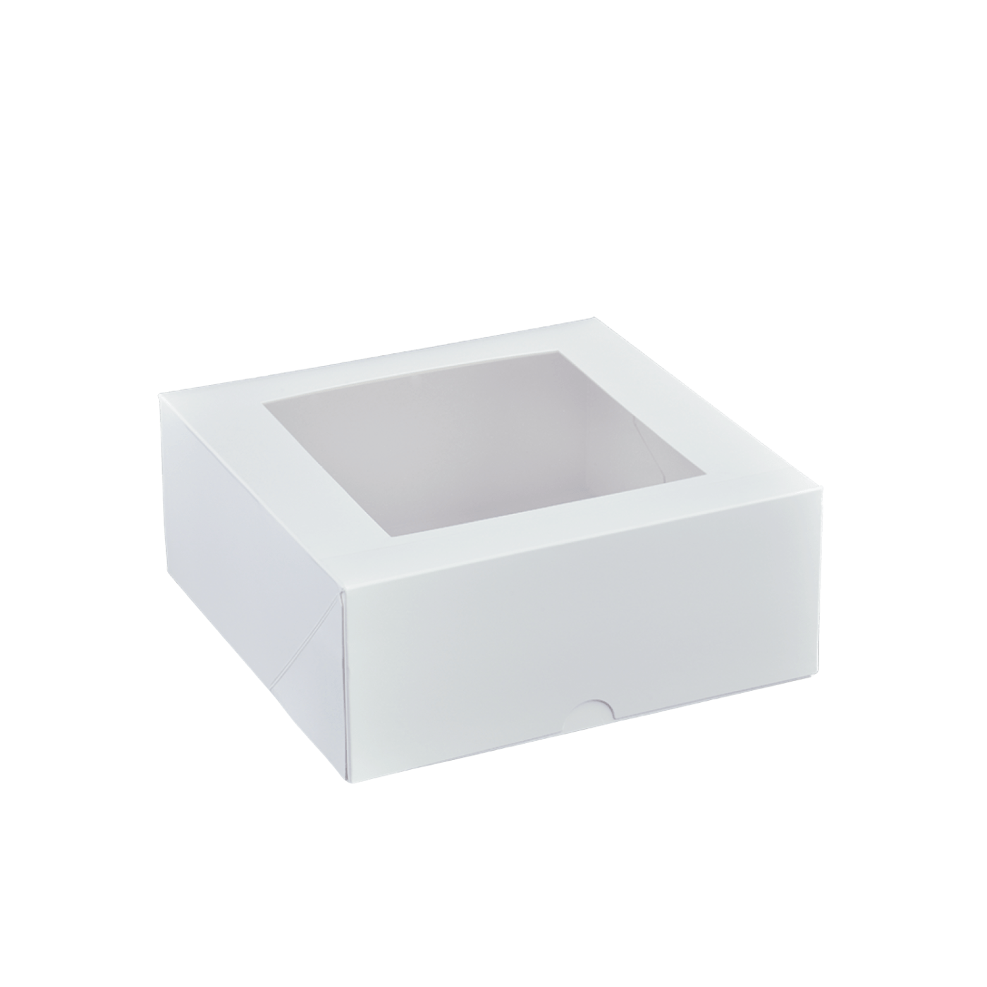 7 Inch Square Patisserie White Window Box - 200/CTN - TEM IMPORTS™