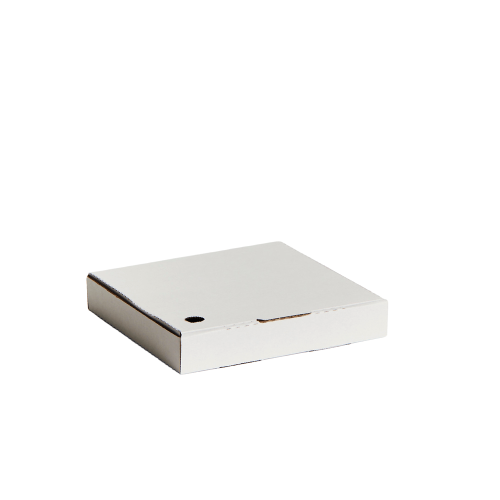 7" Inch Takeaway Pizza Box White - 100/CTN - TEM IMPORTS™