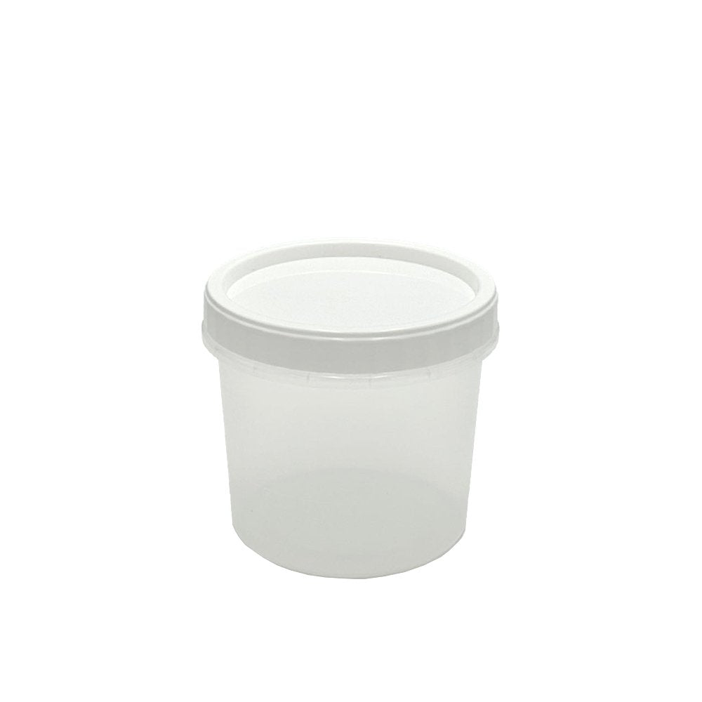 700mL Screw White Twist Top Round Container Set - TEM IMPORTS™