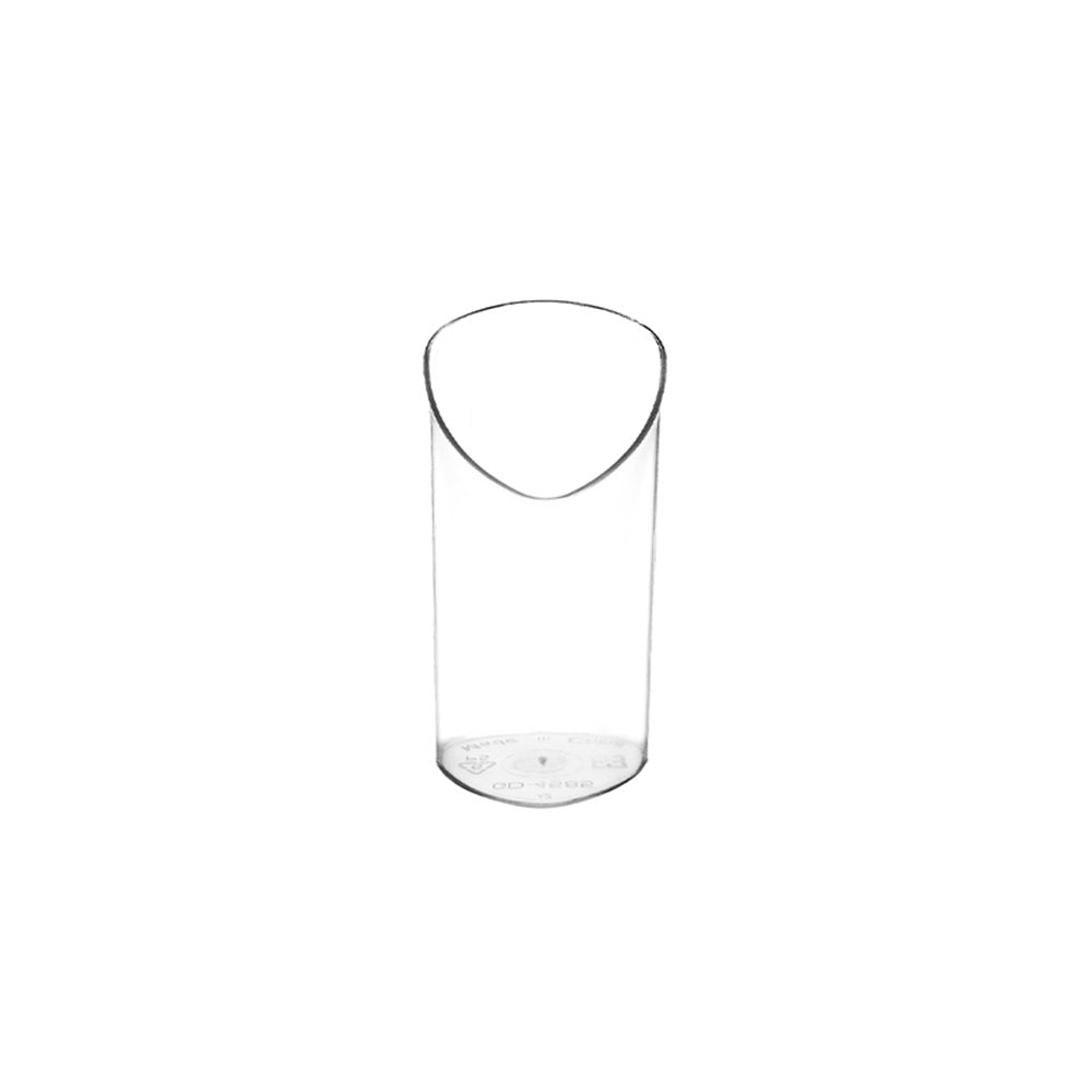 70mL Clear Mini Round Slanted Shape Dessert Cup - TEM IMPORTS™