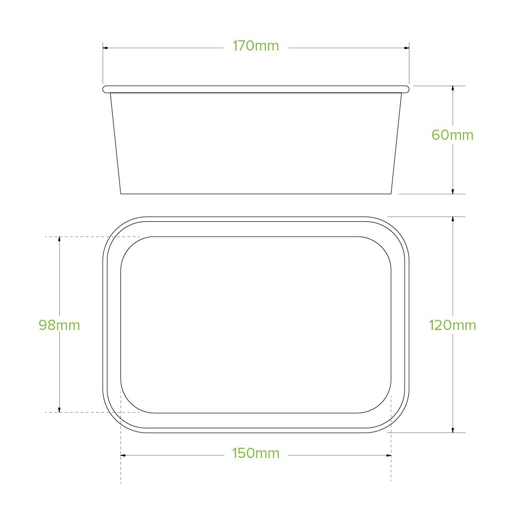 750mL Kraft BioBoard Takeaway Base - 300pcs/Ctn - TEM IMPORTS™