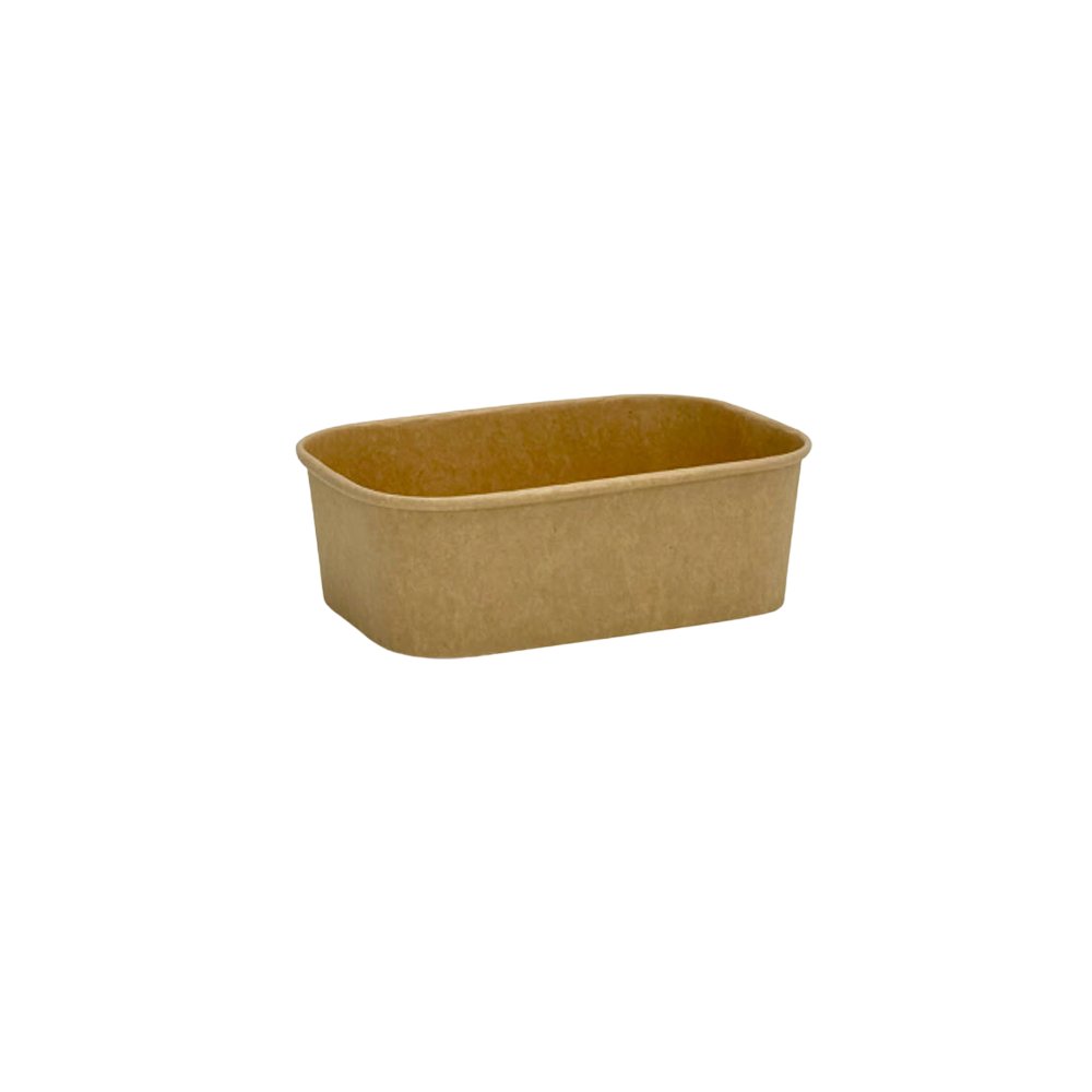 750mL PP Coated Kraft Rectangular Container - TEM IMPORTS™