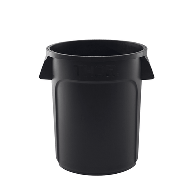 75L Trust® Thor Round Commercial Waste Bin – Black - TEM IMPORTS™
