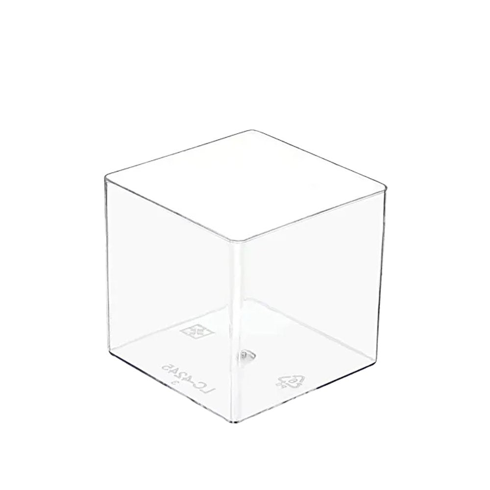 75mL Clear Mini Square Dessert Cup Base - TEM IMPORTS™