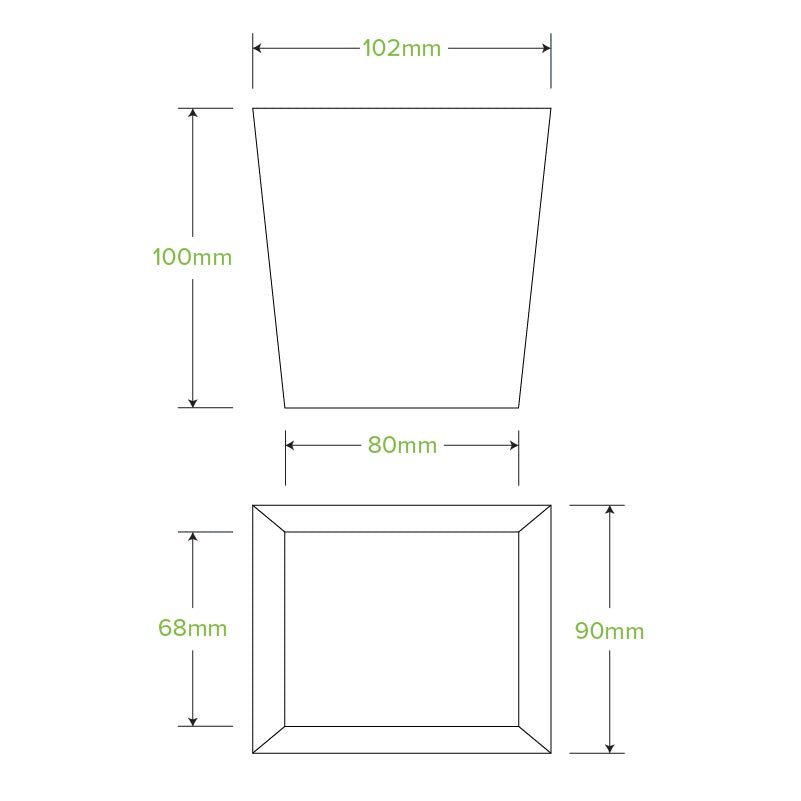 780mL / 26oz BioBoard Noodle Box - 500pcs/Ctn - TEM IMPORTS™