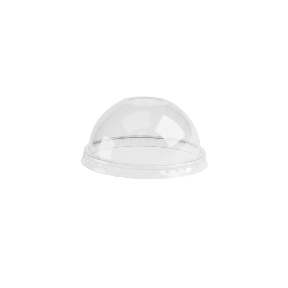 78mm Clear PET Dome Lid No Hole - Fits 3oz Pastel Cups - TEM IMPORTS™