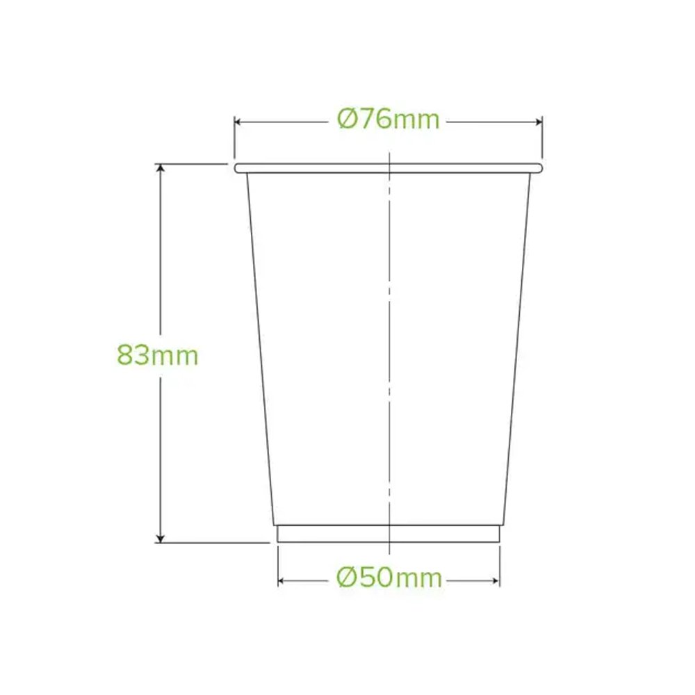 7oz/200mL Clear (76mm) PET Unbranded BioCup - 2000/CTN - TEM IMPORTS™