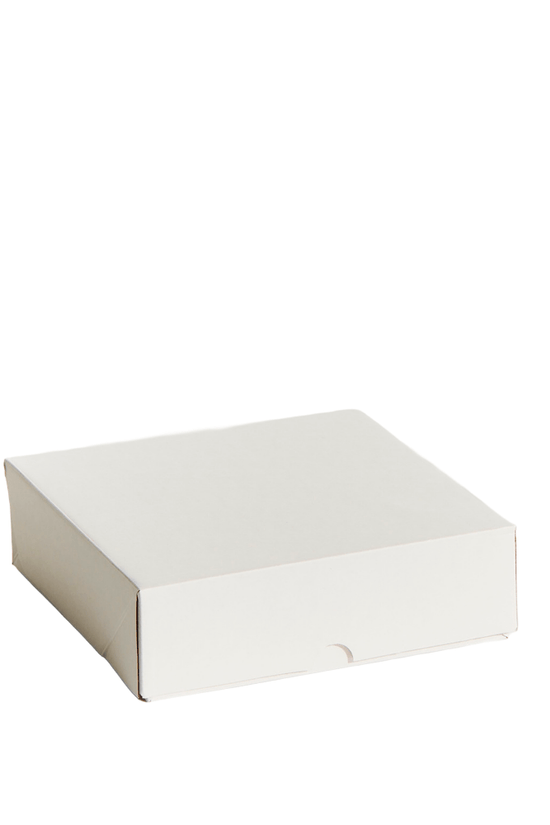 8" Inch Easy Fold White Corrugated Cake Box - 100/CTN - TEM IMPORTS™