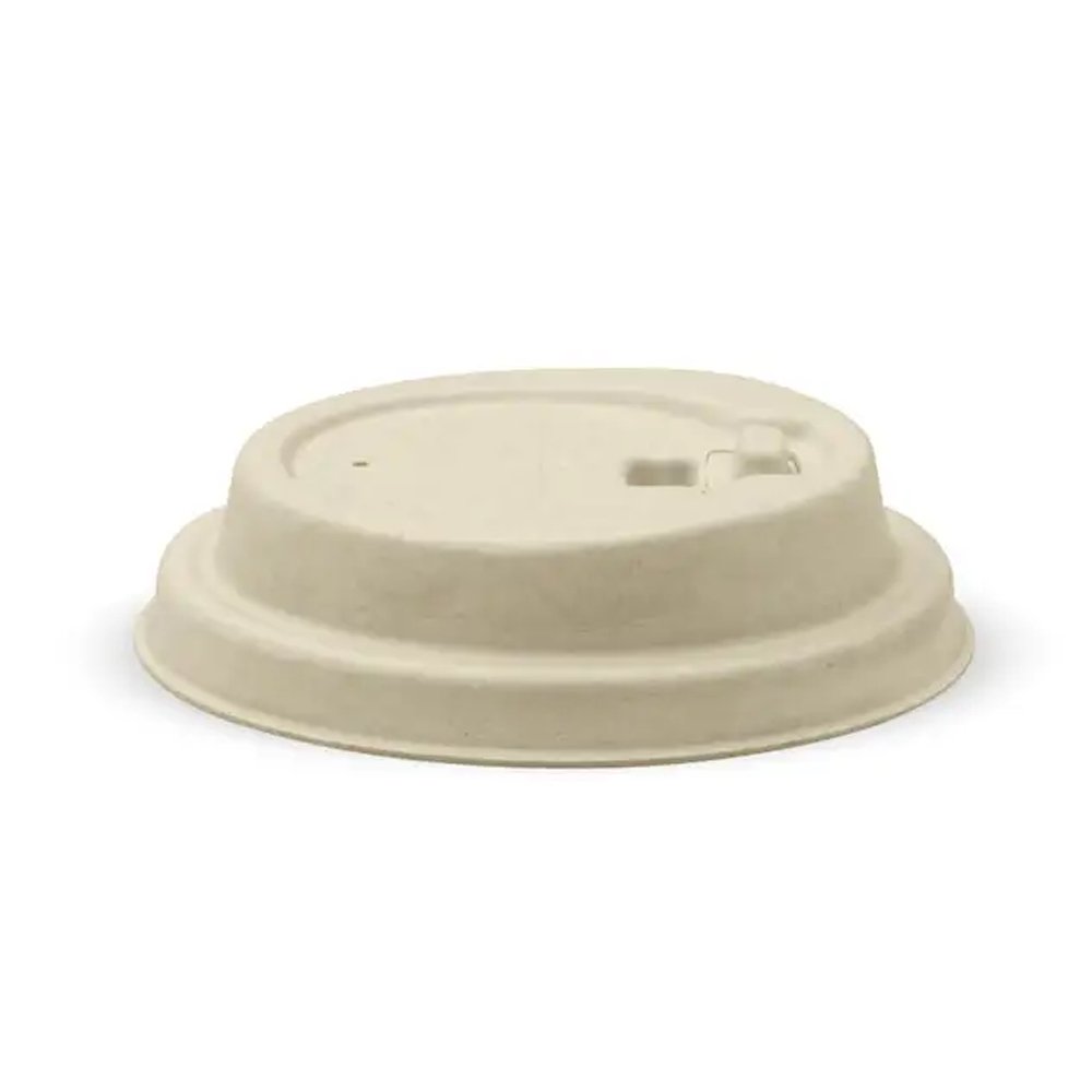 80mm Small Natural Reclosable Plant Fibre Lid - 1000/CTN - TEM IMPORTS™