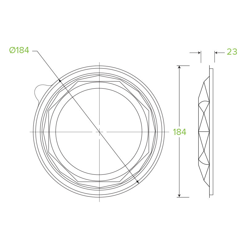 840 & 1,080mL / 24 & 32oz Clear Salad BioBowl Lid - 450/CTN - TEM IMPORTS™