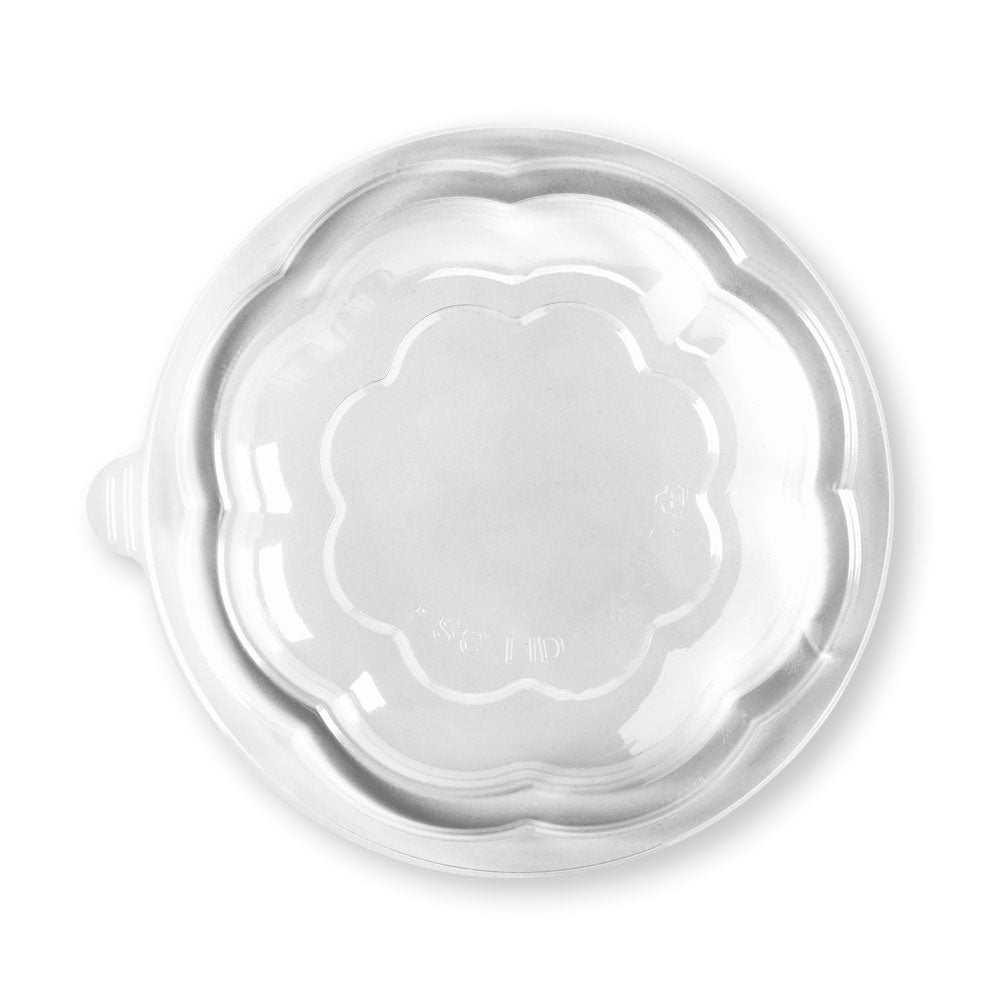 840 & 1,080mL / 24 & 32oz Clear Salad BioBowl Lid - 450/CTN - TEM IMPORTS™