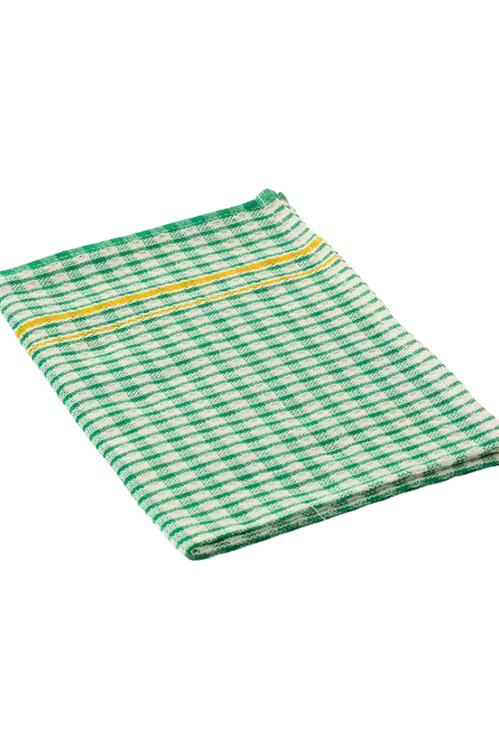KH Megachef® Checked Teatowel 50cmx70cm- Green (Pack of 12)